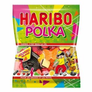Bonbons Haribo Polka - Assortiment Gourmand - Sachet de 120g