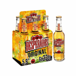 pack de 6  Bière aromatisée Desperados -au spiritueux à base d'agave, téquila (6 x 330ml)