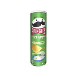 Pringles - Chips tuiles à la crème et oignon (195g)